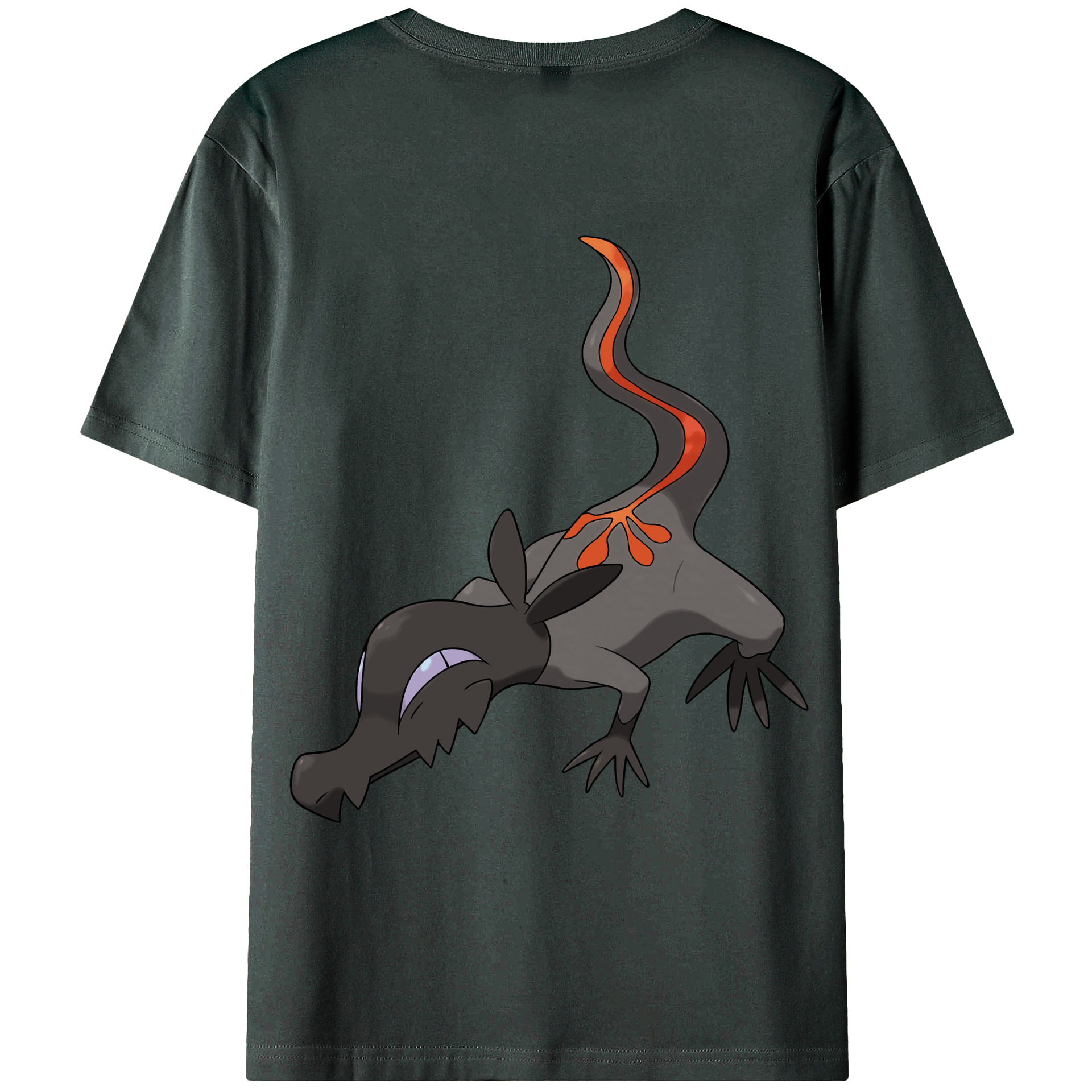 （画像用） ポケットモンスター Pokémon 綿100％ メンズ半袖Tシャツ（バックプリント） 通気性